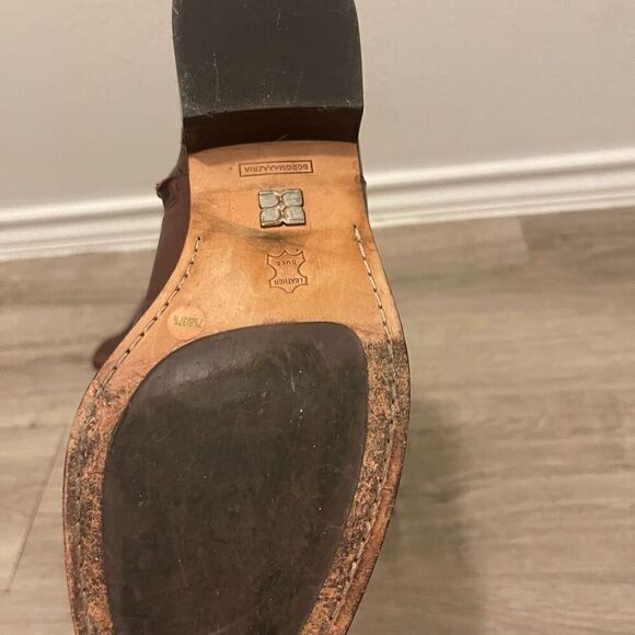 BCBG MaxAzria brown leather over the boots - Picture 10 of 16